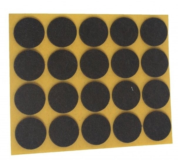 Zelfklevend Vilt Bruin Ø 22 mm