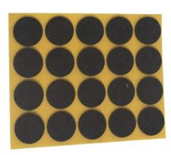 Zelfklevend Vilt Bruin Ø 28 mm