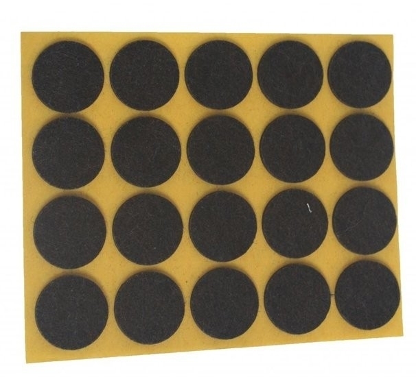 Zelfklevend Vilt Bruin Ø 28 mm