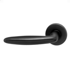 Intersteel Enkele deurklink links sigaar op rozet mat zwart