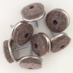 Viltglijder Ø 24 mm met schroef