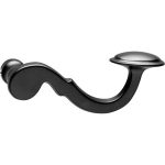 Intersteel enkele deurklink rechts posthoorn mat zwart