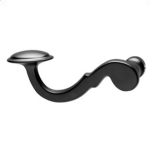 Intersteel Enkele deurklink links posthoorn mat zwart