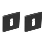 Intersteel sleutelrozetten verdekt 50x50x5mm structuur zwart