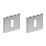 Intersteel sleutelrozetten verdekt 50x50x5mm rvs
