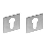 Intersteel cilinderrozetten verdekt 50x50x5mm rvs