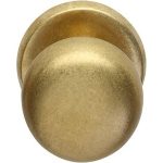 Intersteel voordeurknop zwaar 80/75 messing getrommeld