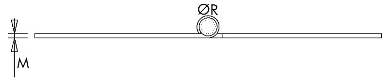 Kist scharnier 120 x 33 staal gegalvaniseerd - Afbeelding 2