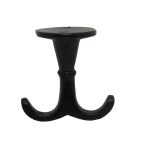 Kapstokhaak onderbouw zwart