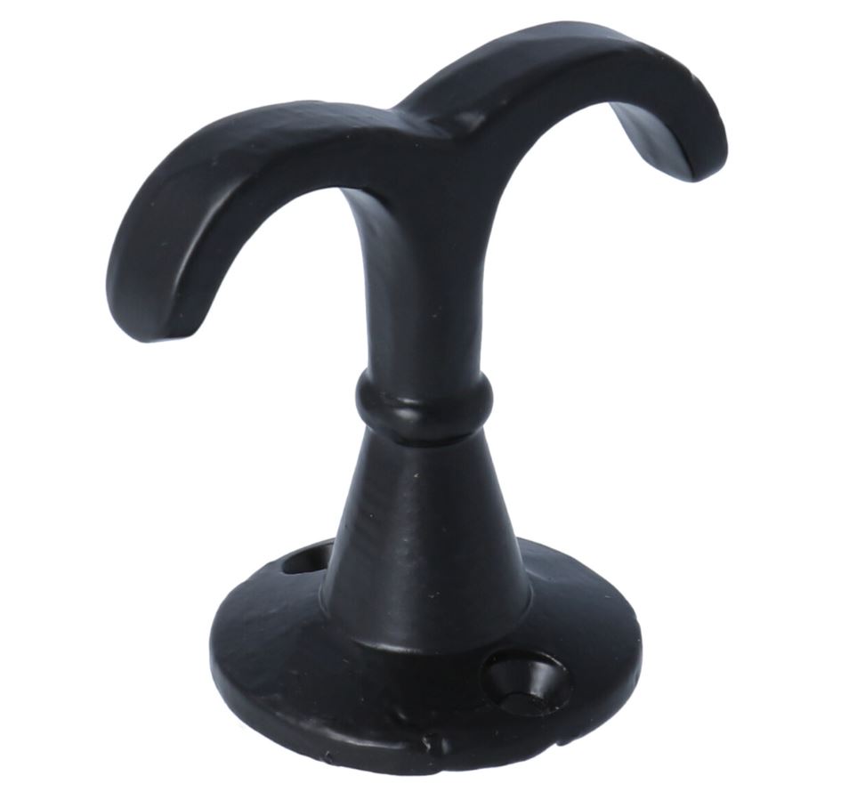 Kapstokhaak onderbouw zwart - Afbeelding 2