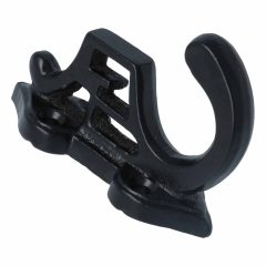 Kapstokhaakje bewerkt zwart