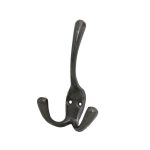 Kapstokhaak dubbel ijzer