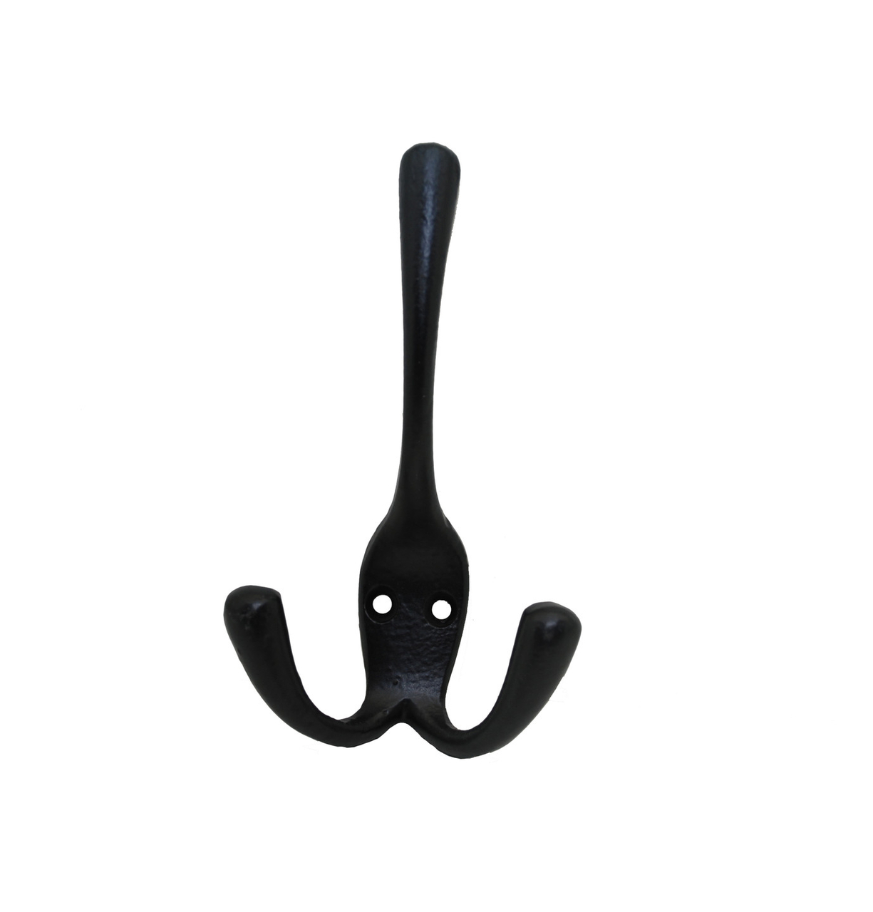 Kapstokhaak dubbel ijzer zwart