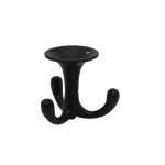 Kapstokhaak draaibaar zwart