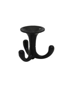 Kapstokhaak draaibaar zwart