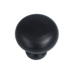 Knop rond 40 mm zwart