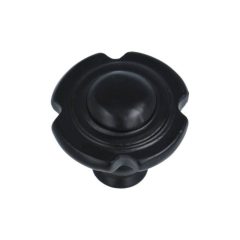 Knop motief ijzer zwart 34 mm