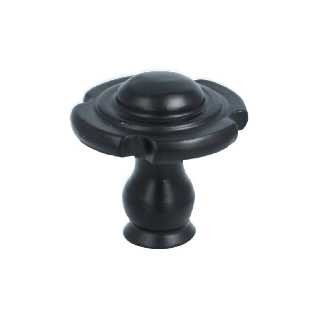 Knop motief ijzer zwart 34 mm - Afbeelding 3