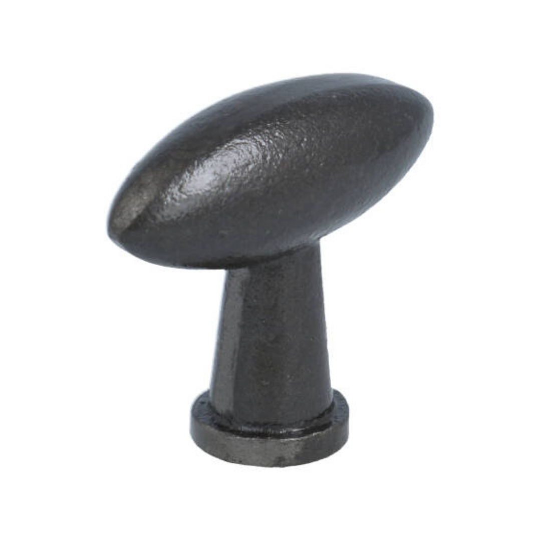 Knop ovaal IJzer Grijs 45 x 14 mm - Afbeelding 3