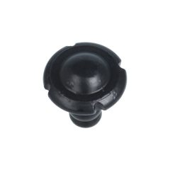 Knop motief ijzer zwart 28 mm