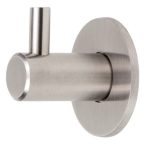 Kapstokhaak rvs Rond met sokkel 30 mm