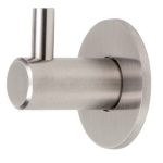 Kapstokhaak rvs Rond met sokkel 42 mm