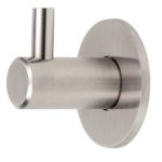 Kapstokhaak rvs Rond met sokkel 50 mm