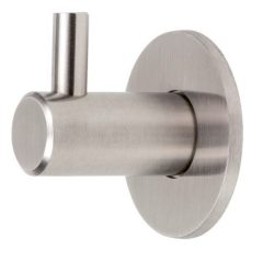 Kapstokhaak rvs Rond met sokkel 50 mm