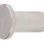 Kapstokhaak rvs Rond Plat 49 mm