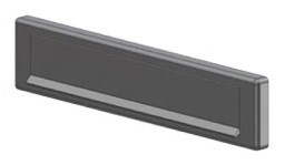 Briefplaat aluminium Clima Comfort Rechthoekig S2 - Afbeelding 2