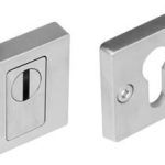 SKG3 Veiligheid-rozet vierkant + kerntrekbeveiliging verdekt rvs