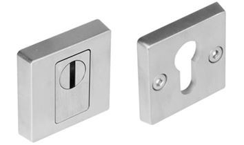 SKG3 Veiligheid-rozet vierkant + kerntrekbeveiliging verdekt rvs