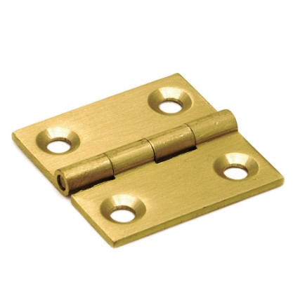 Smalscharnier 25x25 mm massief messing