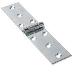 Klepscharnier blank verzinkt 23x80 mm