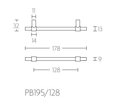 Meubelgreep PIET BOON 128 mm mat Wit - Afbeelding 2