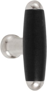 Meubelknop Timeless 1932M mat nikkel/ebbenhout