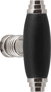 Meubelknop Timeless 1934M glans nikkel/ebbenhout