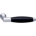 Intersteel Enkele Deurklink Marloes chroom mat/ebbenhout