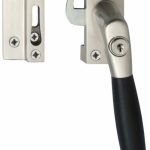 Intersteel SKG1 Afsluitbare raamsluiting rechts Ton 400 nikkel mat/ebbenhout compleet