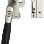 Intersteel SKG1 Afsluitbare raamsluiting links Ton 400 nikkel mat/ebbenhout compleet