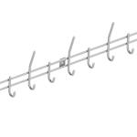 Intersteel Garderobe 9 haken rvs