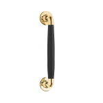 Deurgreep Timeless MG1932B messing Ongelakt/Ebbenhout