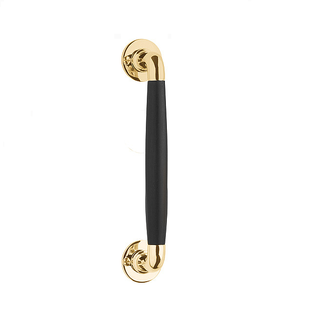 Deurgreep Timeless MG1932C messing Ongelakt/Ebbenhout