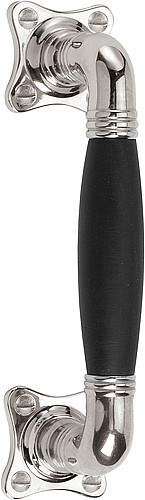 Deurgreep Timeless MG1934C mat nikkel/Ebbenhout