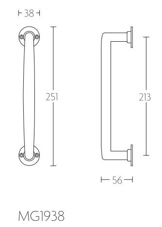 Deurgreep Timeless MG1938 mat nikkel - Afbeelding 2