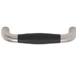 Meubelgreep Timeless MG1932-96 glans nikkel/Ebbenhout 96 mm