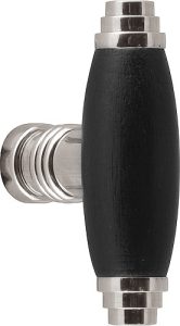 Meubelknop Timeless 1934M mat nikkel/ebbenhout