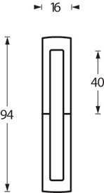 Intersteel Sierhuls voor Paumelle stomp 40/40 zwart - Afbeelding 2