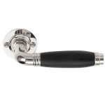 Deurklink Timeless 1934GRR50 glans nikkel/Ebbenhout