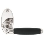 Deurklink Timeless 1932GRO glans nikkel/Ebbenhout